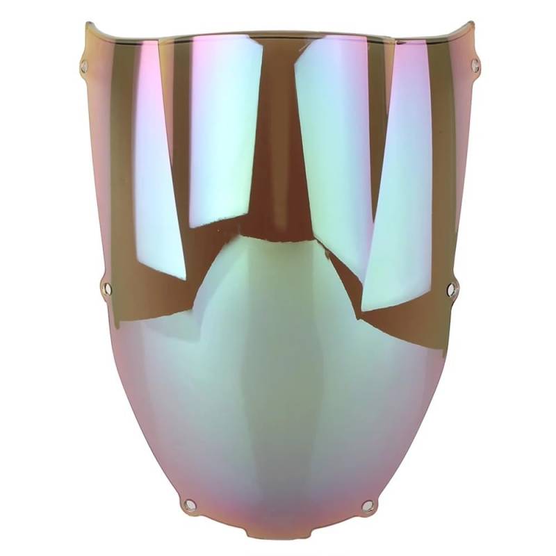 Windschutzscheibe Motorrad Windschutzscheibe Double Bubble Windschutzscheibe Für NI&nja ZX6R ZX-6R 2000 2001 2002 Verstellbare Windschutzscheibenabweiser von FFXDEQ