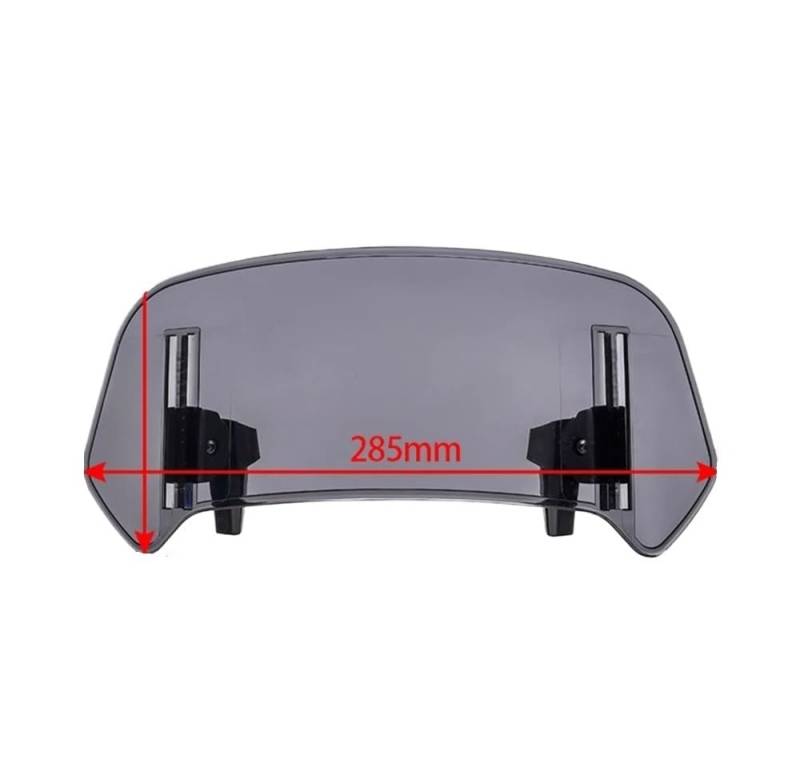 Windschutzscheibe Motorrad Windschutzscheibe Verlängerung Spoiler Windschutz Air Deflektor Für VS 600 800 DL650 DL1000 DL250 Für V-Strom 650 1000 XT Verstellbare Windschutzscheibenabweiser von FFXDEQ