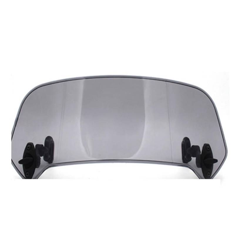 Windschutzscheibe Universelle Windschutzscheibenverlängerung Für Motorräder, Verstellbarer Spoiler, Für Anklemmen, Windabweiser, Passend Für Alle Motorradmodelle Verstellbare Windschutzscheibenabweise von FFXDEQ