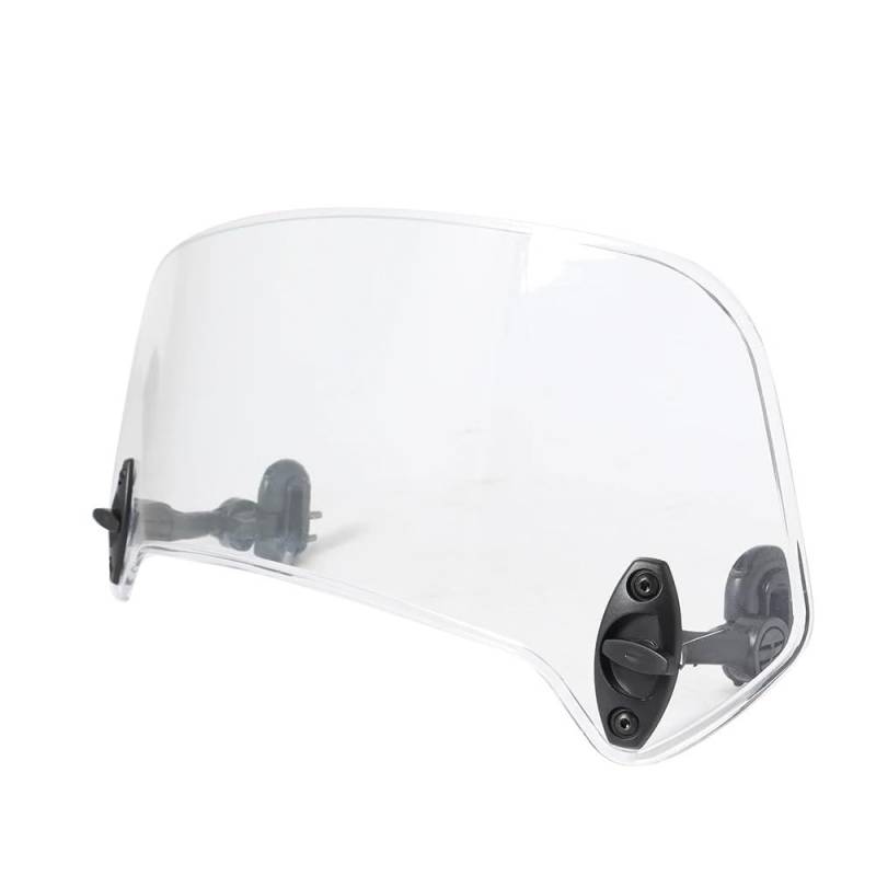 Windschutzscheibe Universelle Windschutzscheibenverlängerung Für Motorräder, Verstellbarer Spoiler, Für Anklemmen, Windabweiser, Passend Für Alle Motorradmodelle Verstellbare Windschutzscheibenabweise von FFXDEQ