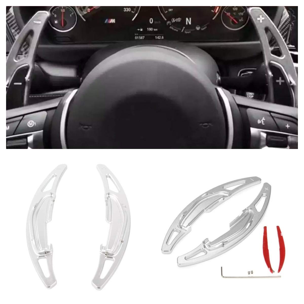 Schaltwippen Verlängerung Paddel Passend für BMW M2 M3 M4 M5 M6 X5M X6M Schaltwippen Verlängerung Paddel Passend für BMW M2 M3 M4 M5 M6 X5M X6M von FFZ Parts