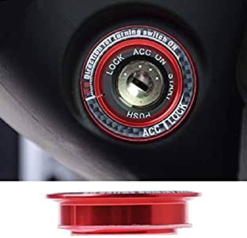 FFZ Parts Schlüssel Zündschlüssel Rahmen Abdeckung Passend Für Ford Focus MK2 MK3 Rot von FFZ Parts