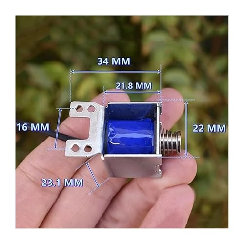 MC0722T DC 6V-12V DC Electromagnet Push Pull Through Type Spring Solenoid Magnet Stroke 5mm DIY Electronic Lock Motor Starters von FGAHVZZY