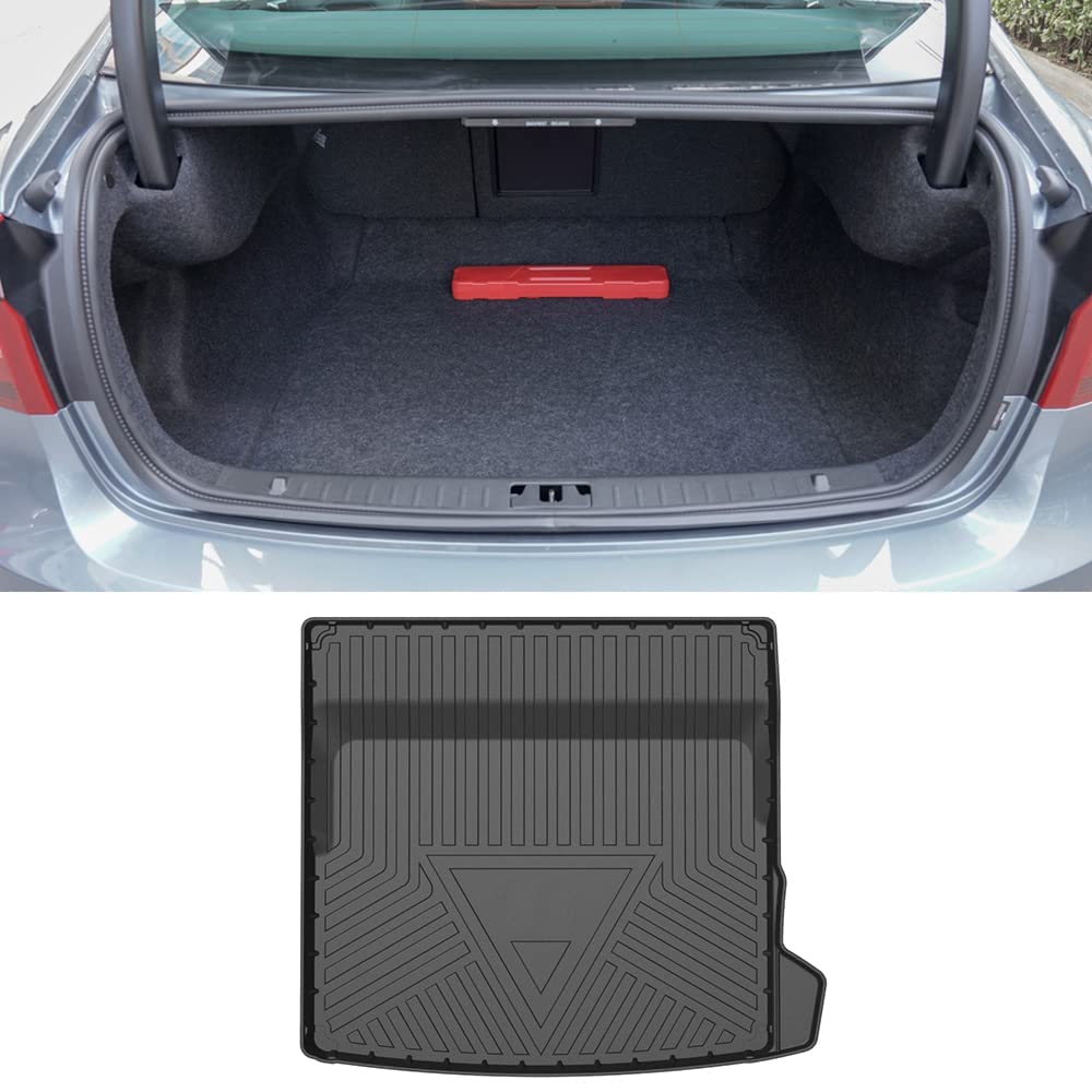 Gummimatte Kofferraum Schutzmatte für Volvo S60 2019 2020 2021, Auto Kofferraummatte Antirutschmatte Gummimatten Kofferraumwanne Kofferraumshutz von FGAITH