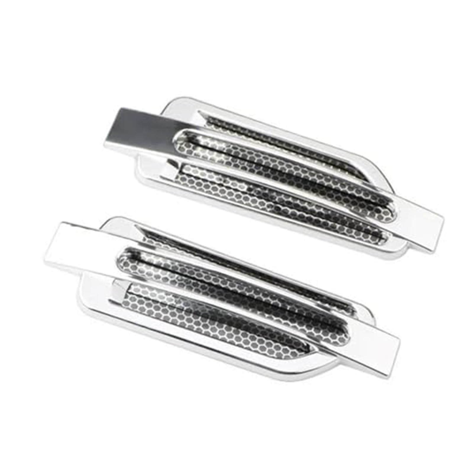 Ansaugschlauch Für 2 Stück Universal Vent Side Vent Hood Air Outlet Dekorative Vents Vent Hood Fahrzeug Turbo Motorhaube Turbine Motorabdeckung(Chrome) von FGKDLDZCZM