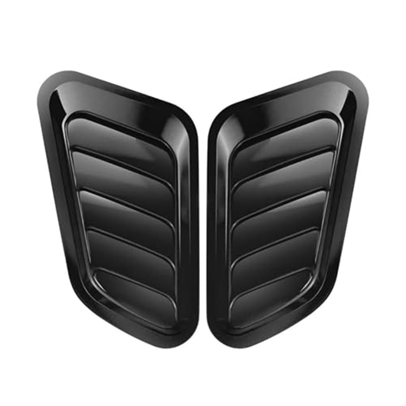 Ansaugschlauch Für Auto Außen Aufkleber Auto Styling 2 Teile/Satz Auto Carbon Fiber Hood Vent Abdeckung Aufkleber Seite Hood Scoop Bonnet Vent Abdeckung(Glossy Black) von FGKDLDZCZM