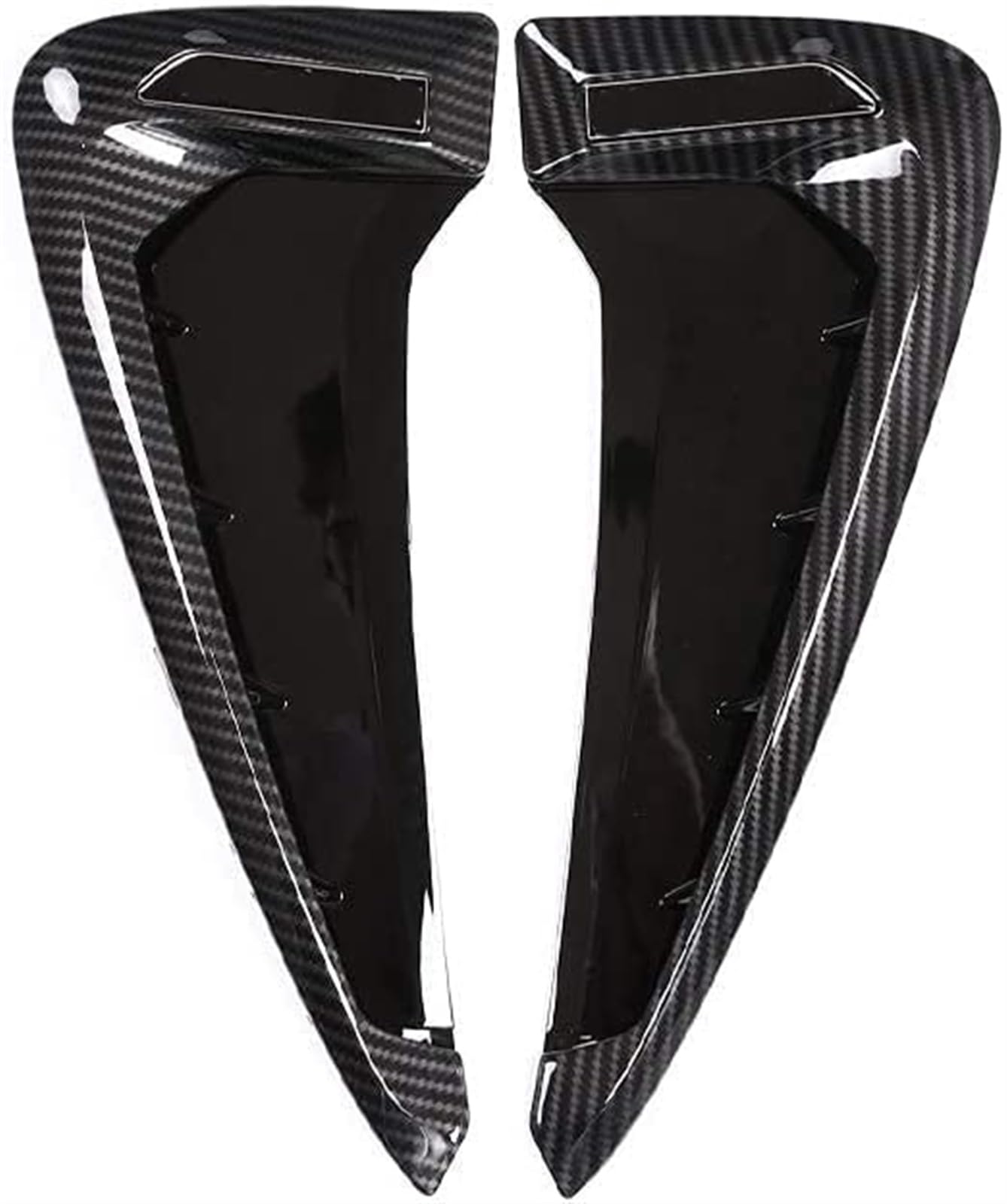 Ansaugschlauch Für X5 F15 X5M F85 2014 2015 2016 2017 2018 Carbon Fiber Style Side Wing Fender Air Guide Vents(XDRIVE Silver Logo) von FGKDLDZCZM