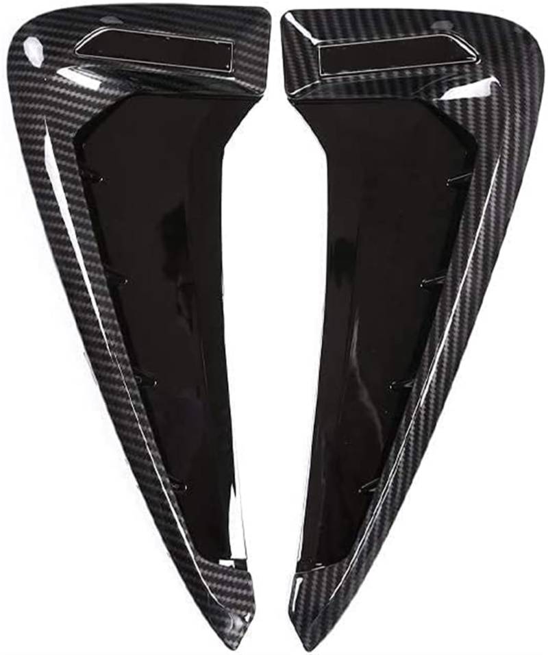 Ansaugschlauch Für X5 F15 X5M F85 2014 2015 2016 2017 2018 Carbon Fiber Style Side Wing Fender Air Guide Vents(XDRIVE Silver Logo) von FGKDLDZCZM