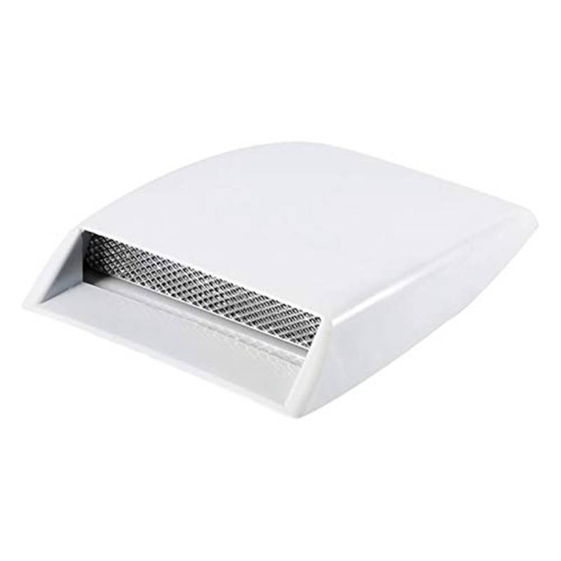 Ansaugschlauch Universal Auto Dekorative Air Flow Intake Scoop Bonnet Vent Aufkleber Abdeckung Haube Air Flow Intake Abdeckung,(White) von FGKDLDZCZM