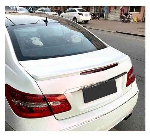 Heckflügel Auto Heckspoiler Für Benz W207 E Klasse 2 Türer Coupé Spoiler 2008-2015 E200 E260 E350 Spoiler Flügel Hinten Stamm Deckel Boot Ducktail Lip Auto Heckspoiler(White) von FGKDLDZCZM