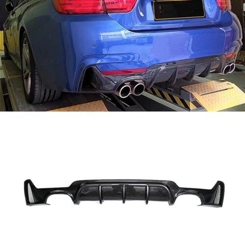 Heckflügel Für 4 Series F32 F33 F36 M 2014-2020 Auto Heckstoßstange Lip Spoiler Diffusor ABS Stoßstangenschutz Lip Body Kit Mattschwarz Auto Heckspoiler(Carbon Fiber Look) von FGKDLDZCZM