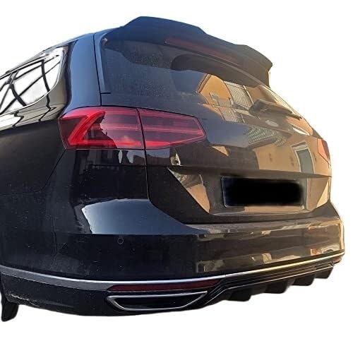 Heckflügel Für Vw Für Passat B8 2017 2018 2019 Auto Hintere Stoßstange Lip Diffusor Splitter Spoiler Glänzend Schwarz Auto Heckspoiler von FGKDLDZCZM