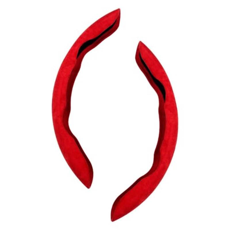 Lenkradabdeckung Für Benz Für CLS Für Cclass Für Eclass Rad Sleeve Schutz Anti Skid Griffe Schutz Set Segmentierte Auto Lenkrad Abdeckung(A/Red2) von FGKDLDZCZM