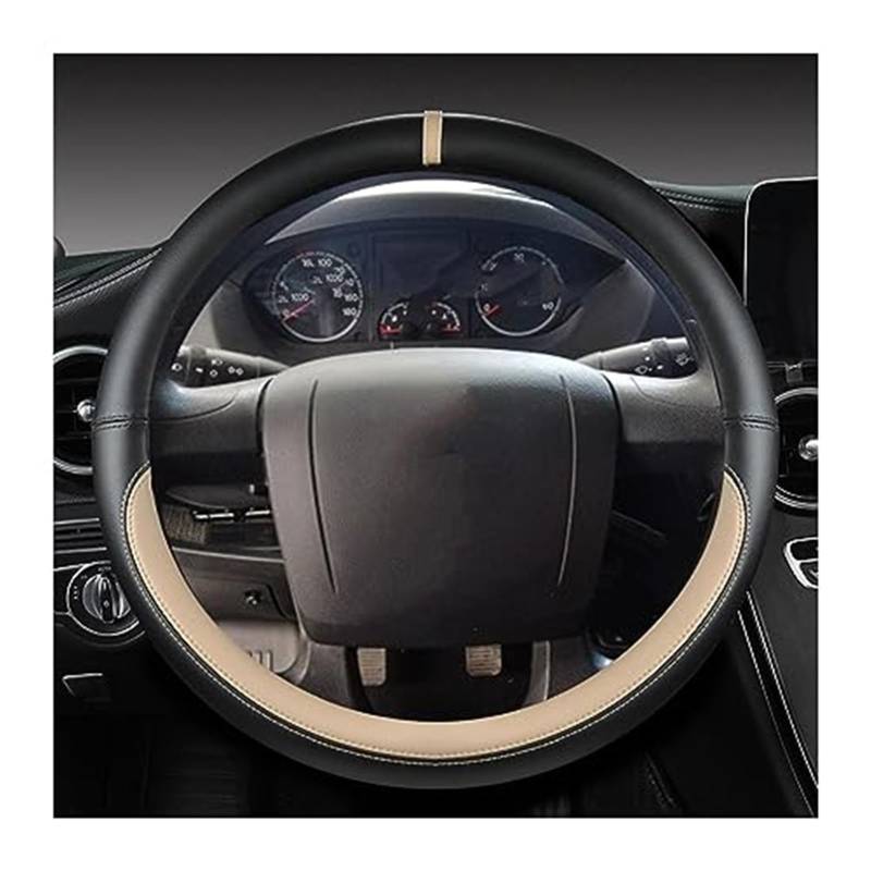 Lenkradabdeckung Für Citroen Für Jumper Mikrofaser-Leder rutschfeste Auto-Lenkradabdeckung Radhülsenschutz Automotive-Radabdeckung(‎Beige) von FGKDLDZCZM