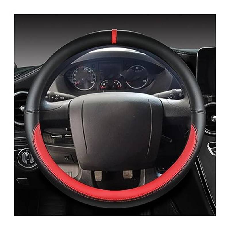 Lenkradabdeckung Für Citroen Für Jumper Mikrofaser-Leder rutschfeste Auto-Lenkradabdeckung Radhülsenschutz Automotive-Radabdeckung(‎Red) von FGKDLDZCZM