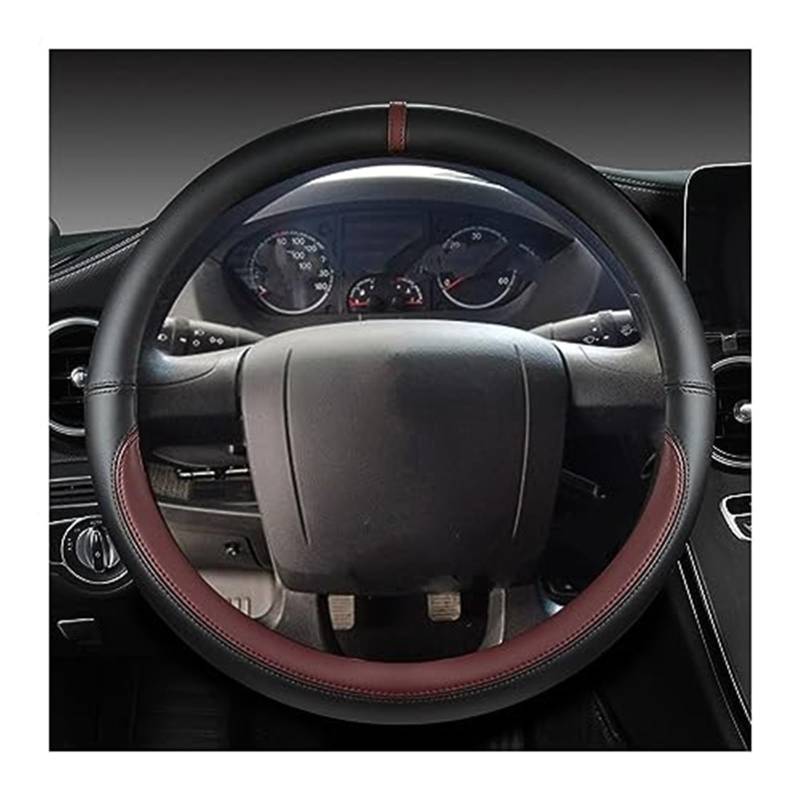 Lenkradabdeckung Für Citroen Für Jumper Mikrofaser-Leder rutschfeste Auto-Lenkradabdeckung Radhülsenschutz Automotive-Radabdeckung(‎Wine Red) von FGKDLDZCZM