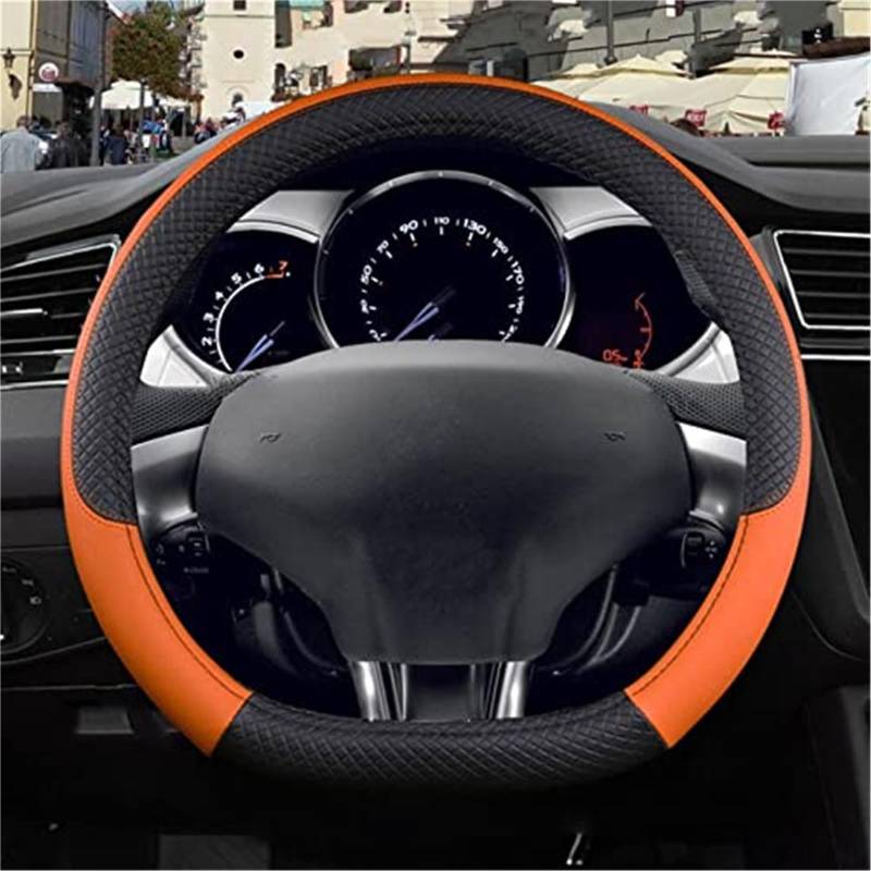 Lenkradabdeckung Für DS 3 Für Citroen Für DS3 Für Citroen Für DS3 Für Crossback Auto Lenkrad Abdeckung PU Leder Nicht-Slip Lenkrad(4) von FGKDLDZCZM