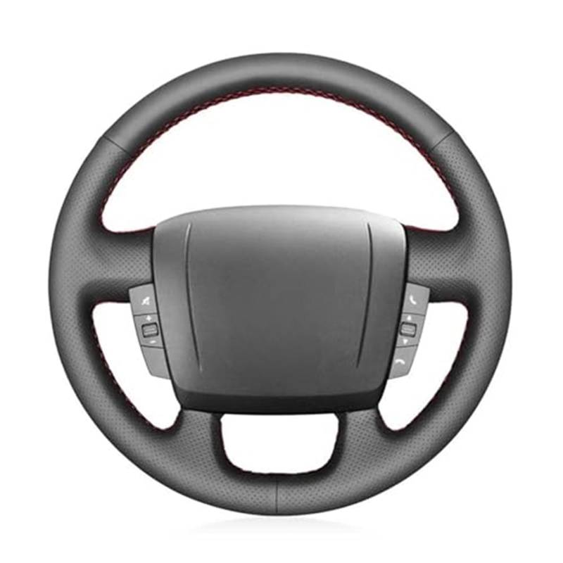 Lenkradabdeckung Für FIAT Für Ducato 2006 2007 2008 2009 2010 2011 2012 2013 2014 2015 2016 2017 2018 2019 DIY Auto Lenkrad Abdeckung(Orange Thread) von FGKDLDZCZM
