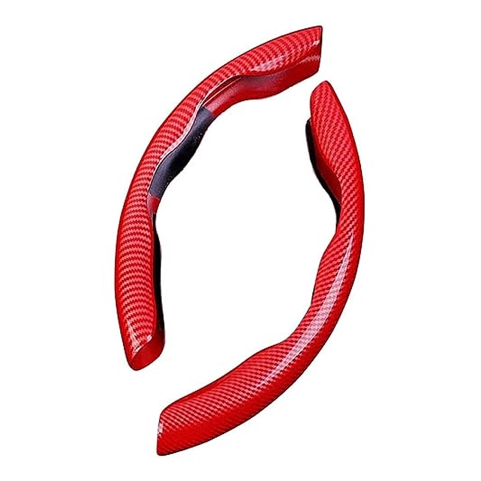 Lenkradabdeckung Für FIAT Für Tipo 500 500L 500X Für Ducato Anti-Slip Atmungsaktive Segmentierte Lenkrad Schutz Abdeckung 2Pcs(B/Red) von FGKDLDZCZM