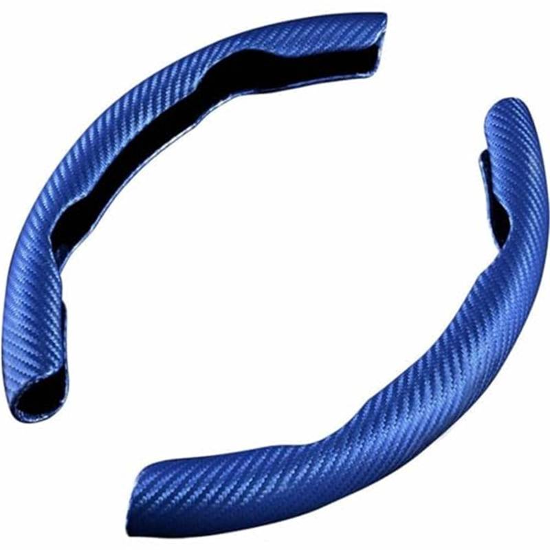 Lenkradabdeckung Für Jaguar Für IPACE Für FPACE Für EPACE Für FTYPE Carbon Faser Lenkräder Anti Slip Sport Lenkräder 2 Stück(Blue) von FGKDLDZCZM