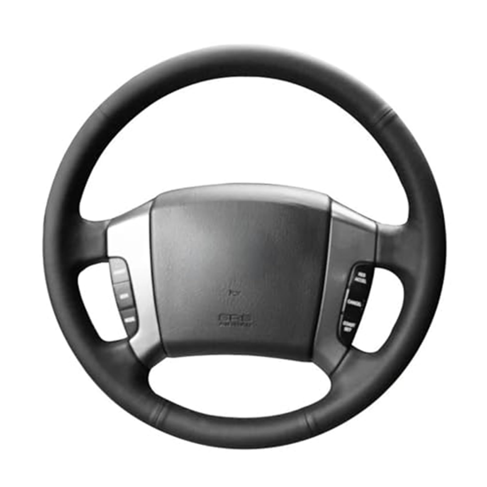 Lenkradabdeckung Für Kia Für Sorento 2004 2005 2006 2007 2008 Schwarz Künstliche Leder DIY Hand-genäht Auto Lenkrad Abdeckung(Yellow Thread) von FGKDLDZCZM