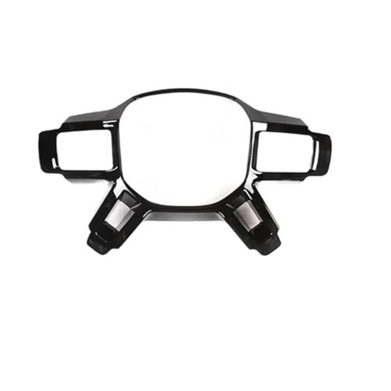 Lenkradabdeckung Für Land Für Rover Für Defender 90 110 2020 2021 2022 2023 ABS Lenkrad Rahmen Abdeckung Trim Aufkleber Zubehör innen(Black) von FGKDLDZCZM