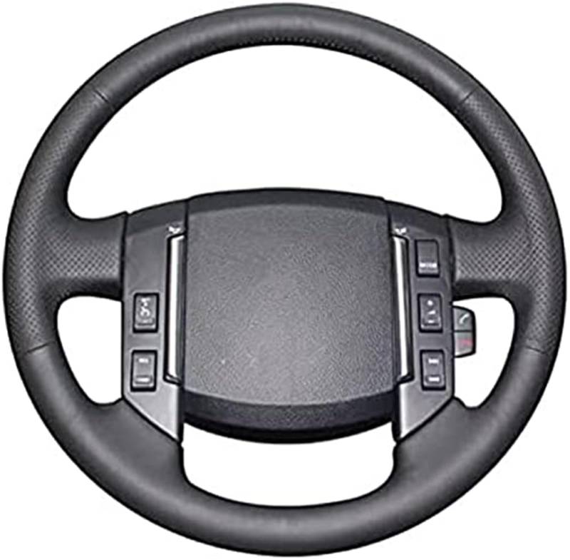 Lenkradabdeckung Für Land Für Rover Für Freelander 2 2007-2012 Lenkradbezüge Auto Handgenähtes Schwarzes Leder Autolenkradabdeckung von FGKDLDZCZM