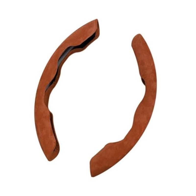 Lenkradabdeckung Für Mazda CX3 CX30 CX5 CX7 CX9 MX5 Universal segmentierter Lenkradschutz Rutschfester Komfort-Lenkradbezug(B Coffee Color) von FGKDLDZCZM