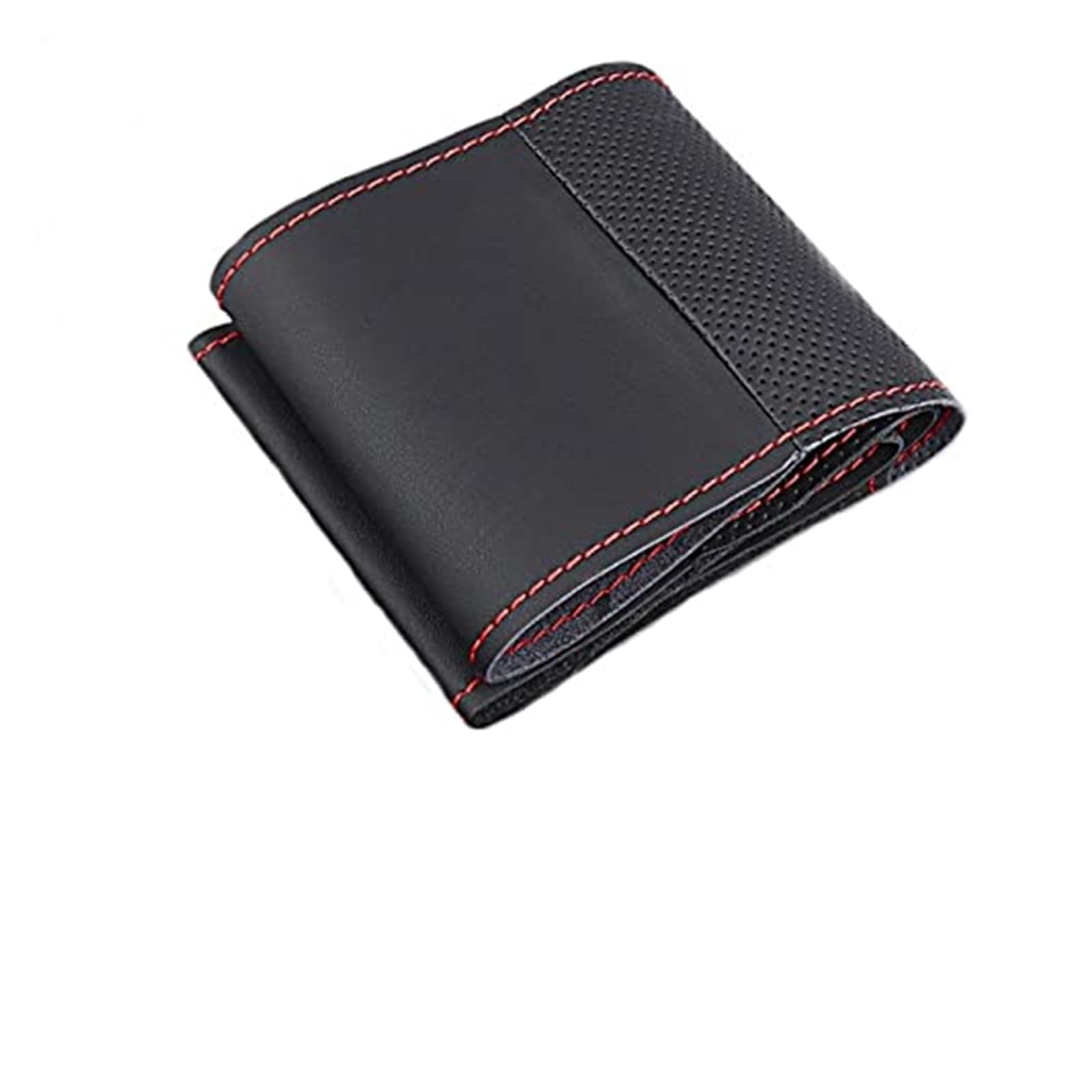 Lenkradabdeckung Für Megane 3 2009-2014 Für Scenic 2010-2015 Für Fluence ZE 2009-2016 Künstliche Leder Auto Lenkrad Abdeckung(Red Thread) von FGKDLDZCZM