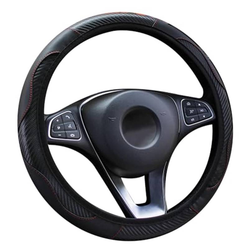 Lenkradabdeckung Für Nissan Für Leaf 2018 Universal Anti-Slip Mikrofaser Atmungsaktive Lenkrad Schutz Abdeckung 37-39 cm Auto lenkrad Abdeckung(A 37cm-39cm) von FGKDLDZCZM