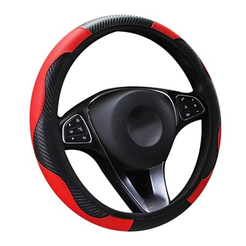 Lenkradabdeckung Für Nissan Für Leaf 2018 Universal Anti-Slip Mikrofaser Atmungsaktive Lenkrad Schutz Abdeckung 37-39 cm Auto lenkrad Abdeckung(B 37cm-39cm) von FGKDLDZCZM
