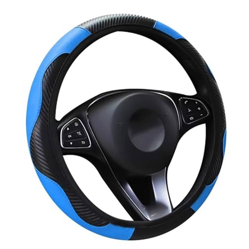 Lenkradabdeckung Für Nissan Für Leaf 2018 Universal Anti-Slip Mikrofaser Atmungsaktive Lenkrad Schutz Abdeckung 37-39 cm Auto lenkrad Abdeckung(C 37cm-39cm) von FGKDLDZCZM