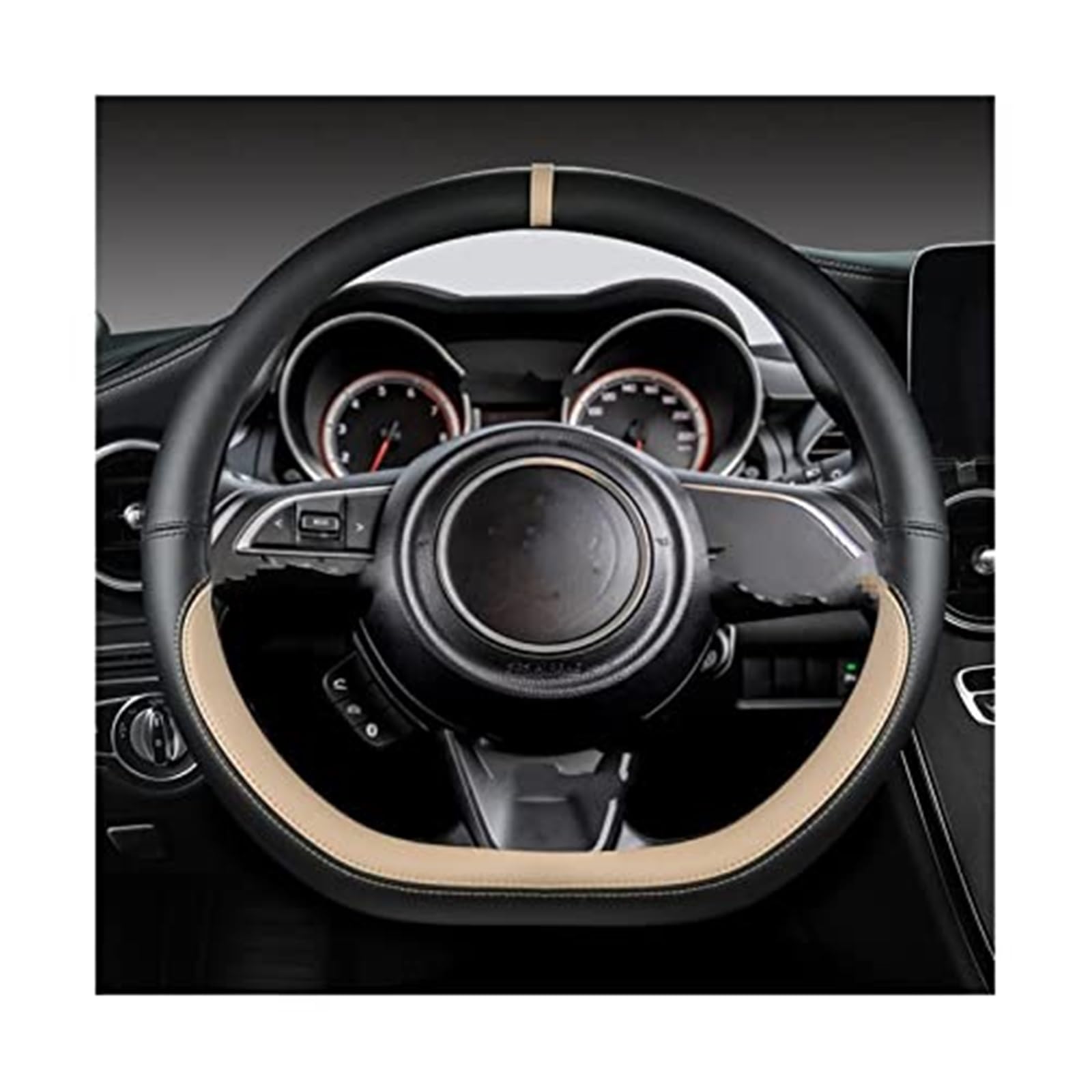 Lenkradabdeckung Für Suzuki Für Swift 2017 2018 2019 2020 2021 2022 Sport Auto Zubehör Mikrofaser Leder D Form 38 cm lenkrad Abdeckung(1) von FGKDLDZCZM