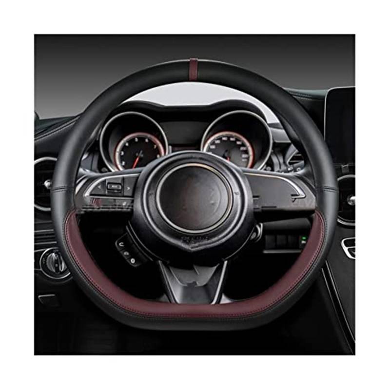Lenkradabdeckung Für Suzuki Für Swift 2017 2018 2019 2020 2021 2022 Sport Auto Zubehör Mikrofaser Leder D Form 38 cm lenkrad Abdeckung(10) von FGKDLDZCZM