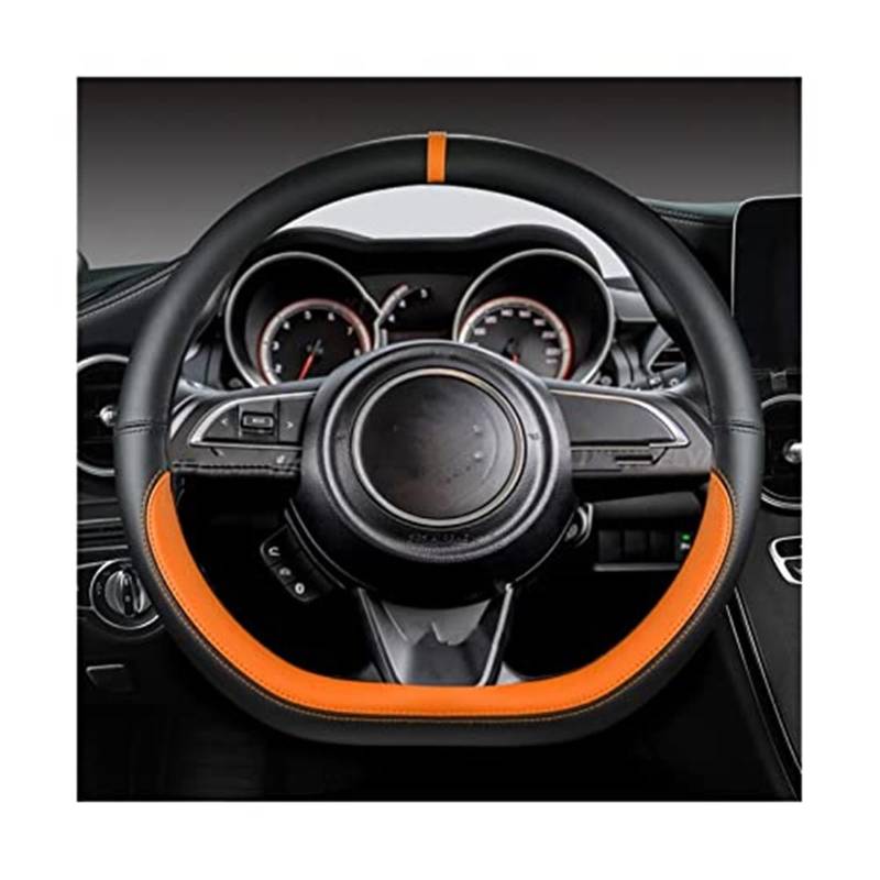 Lenkradabdeckung Für Suzuki Für Swift 2017 2018 2019 2020 2021 2022 Sport Auto Zubehör Mikrofaser Leder D Form 38 cm lenkrad Abdeckung(6) von FGKDLDZCZM