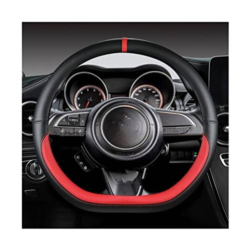 Lenkradabdeckung Für Suzuki Für Swift 2017 2018 2019 2020 2021 2022 Sport Auto Zubehör Mikrofaser Leder D Form 38 cm lenkrad Abdeckung(8) von FGKDLDZCZM