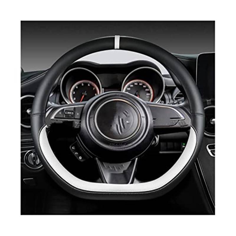 Lenkradabdeckung Für Suzuki Für Swift 2017 2018 2019 2020 2021 2022 Sport Auto Zubehör Mikrofaser Leder D Form 38 cm lenkrad Abdeckung(9) von FGKDLDZCZM