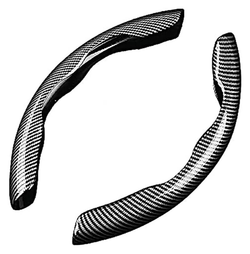 Lenkradabdeckung Für X6 G06 30i 30d 40i 40d M50i X6M rutschfeste Atmungsaktive Langlebig Segmentierte Lenkradbezüge 2 STK(‎Black) von FGKDLDZCZM