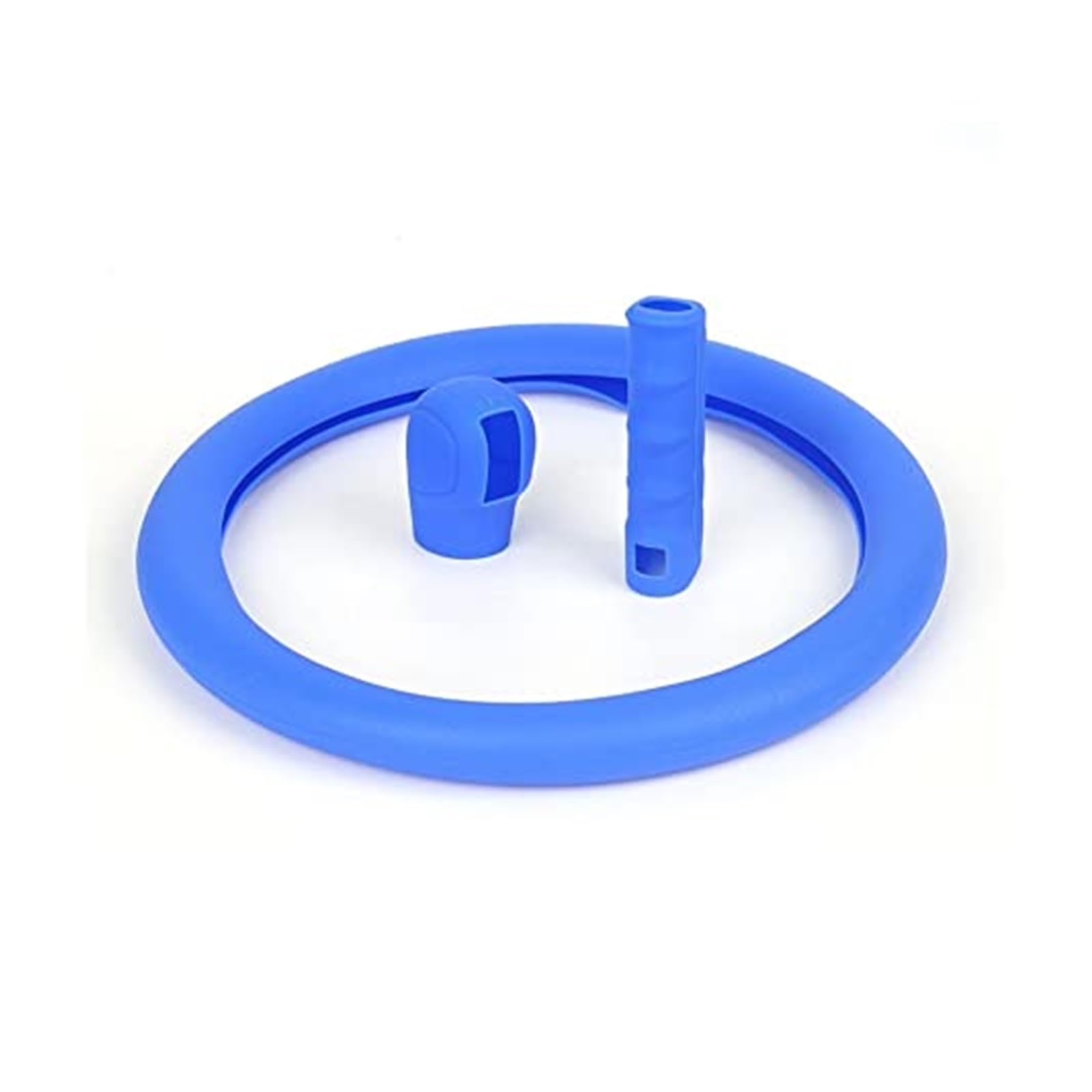 Lenkradabdeckung Lenkradabdeckung, Silikon-Auto-Lenkradabdeckungen, rutschfest, weich, Schaltknauf, Handbremsenabdeckung, Lenkradschutz(Blue) von FGKDLDZCZM