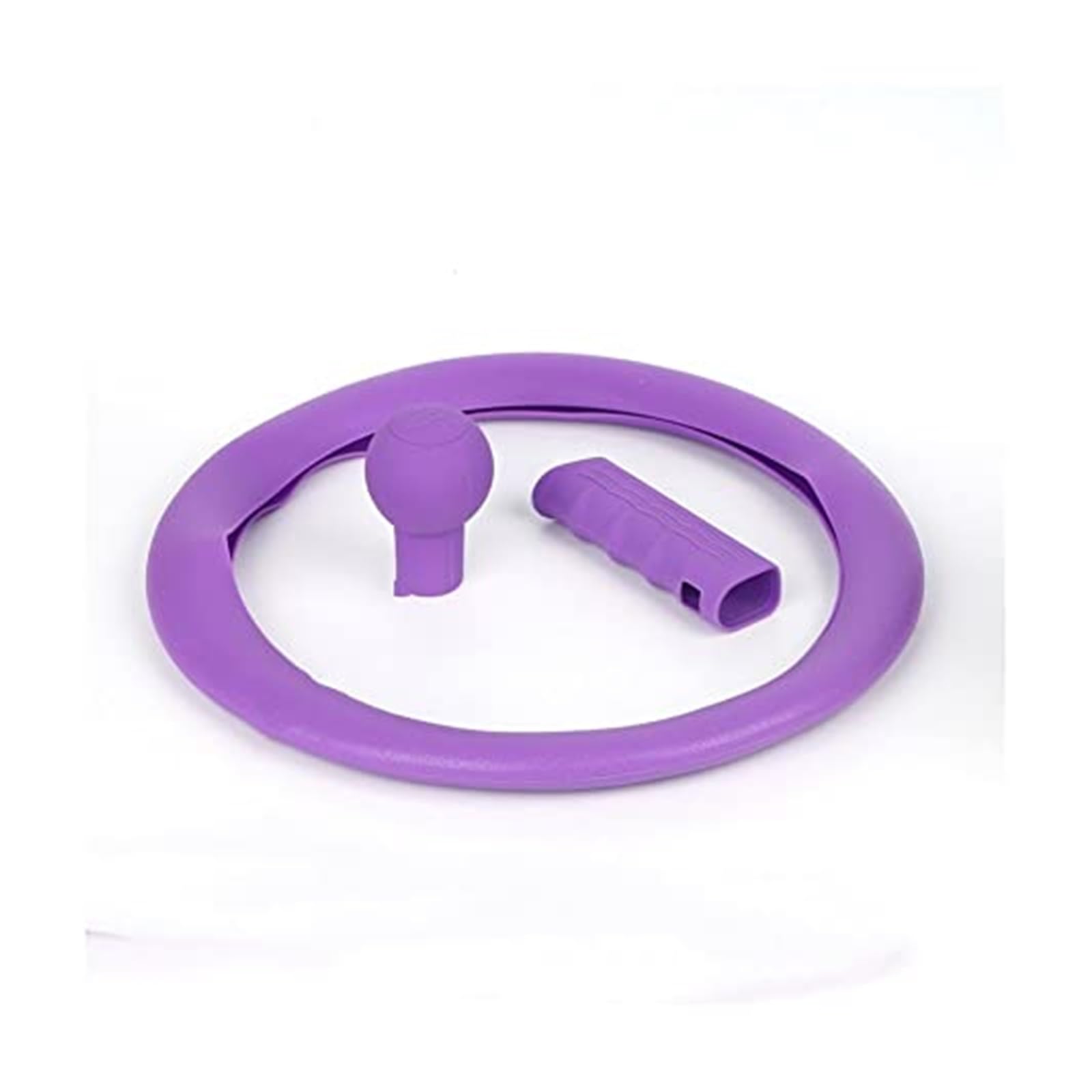 Lenkradabdeckung Lenkradabdeckung, Silikon-Auto-Lenkradabdeckungen, rutschfest, weich, Schaltknauf, Handbremsenabdeckung, Lenkradschutz(Purple 24r) von FGKDLDZCZM