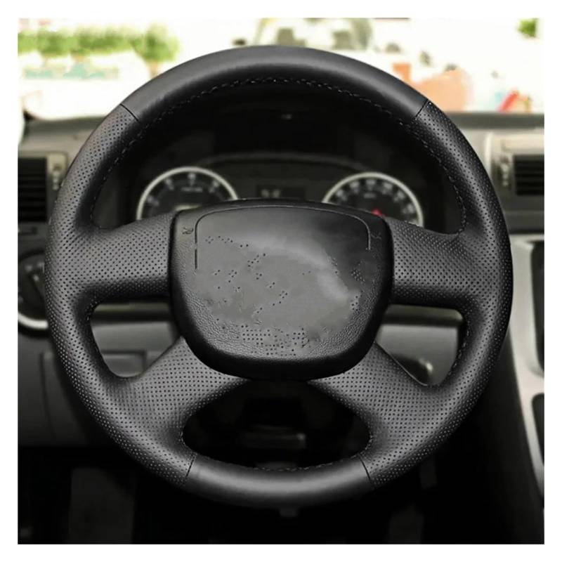 DIY Auto-Lenkrad-Geflechtabdeckung für Skoda für Octavia für Fabia für Superb für Roomster 2009-2012 für Citigo 2011 2012 Lenkradabdeckung Auto Lenkradabdeckung(Grey) von FGOFJG