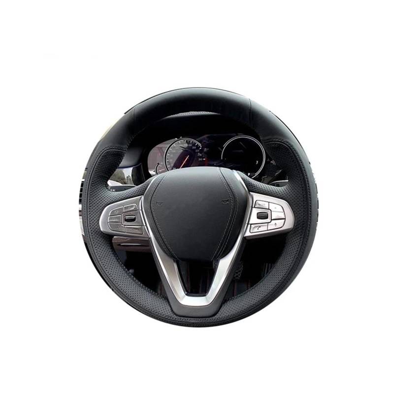 Für G30 530i 540i 520d 530e 2016-2018 G32 GT 630i 630d 2017 2018 DIY Schwarzes Echtleder-Auto-Lenkradbezug Auto Lenkradabdeckung(Rot) von FGOFJG