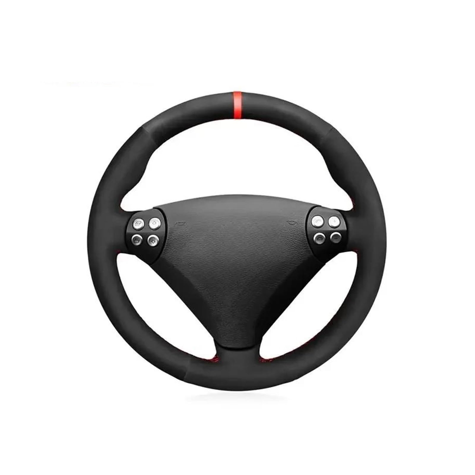 Handgenähte Schwarze Wildleder-Lenkradabdeckung Für Mercedes-Benz W170 W171 SLK-Klasse SLK 2004-2008 C230 Auto Lenkradabdeckung(Grey) von FGOFJG