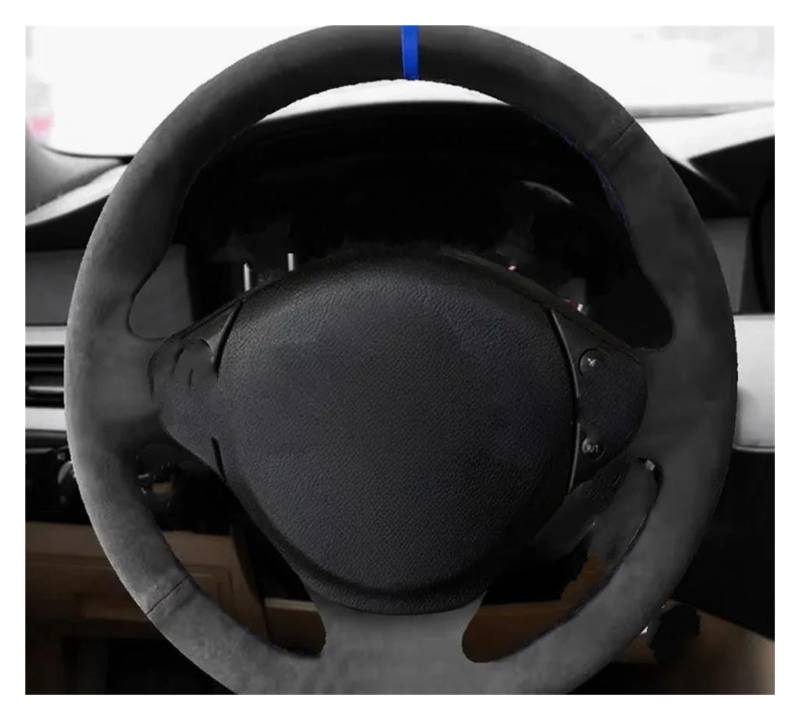 Lenkradschutz Für E36 1996-2000 E39 1995-2001 Z3 Für M E36/7 Für M3 E36 Für M5 E39 Wildlederbesatz Handzöpfe auf der Auto-Lenkradabdeckung Auto Lenkradabdeckung(Gelb) von FGOFJG