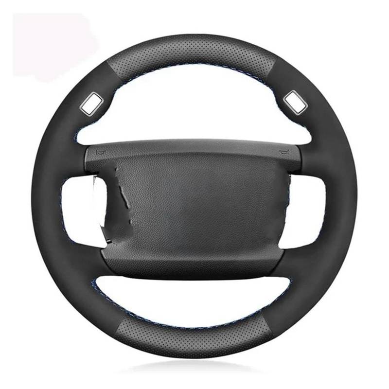 Lenkradschutz Schwarzes Auto-Lenkradbezug Aus Echtem Leder Und Wildleder Für 7er-Reihe E65 E66 730Li 740Li 745Li 750Li 755ih 760Li 2001-2008 Auto Lenkradabdeckung(Gelb) von FGOFJG