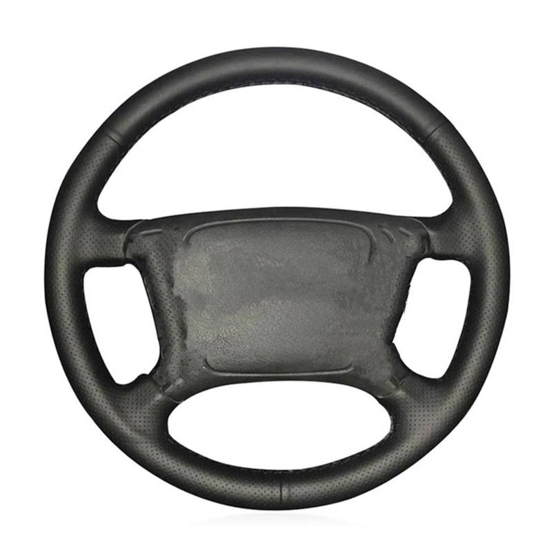 Lenkradschutz Schwarzes PU-Kunstleder DIY Handgenähte Auto-Lenkradabdeckung Für E39 E46 318i 325i E53 X5 Auto Lenkradabdeckung(Gelb) von FGOFJG