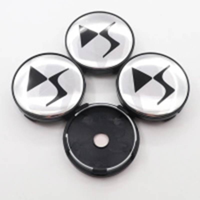4 Stück 60mm Auto Radnabenkappen Nabendeckel für DS 4S DS 5LS DS5 DS6 DS7 DS9 DS3 DS4, Radnabenabdeckung Center Felgendeckel Radkappen Wheel Caps,C von FGXBD