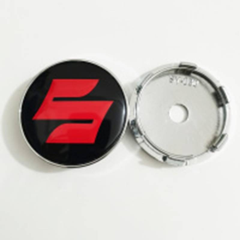 4 Stück 60mm Auto Radnabenkappen Nabendeckel für Suzuki Kizashi Jimny IGNIS Livio SX4 Swift S-Cross Vitara WagonR, Radnabenabdeckung Center Felgendeckel Radkappen Wheel Caps,B von FGXBD