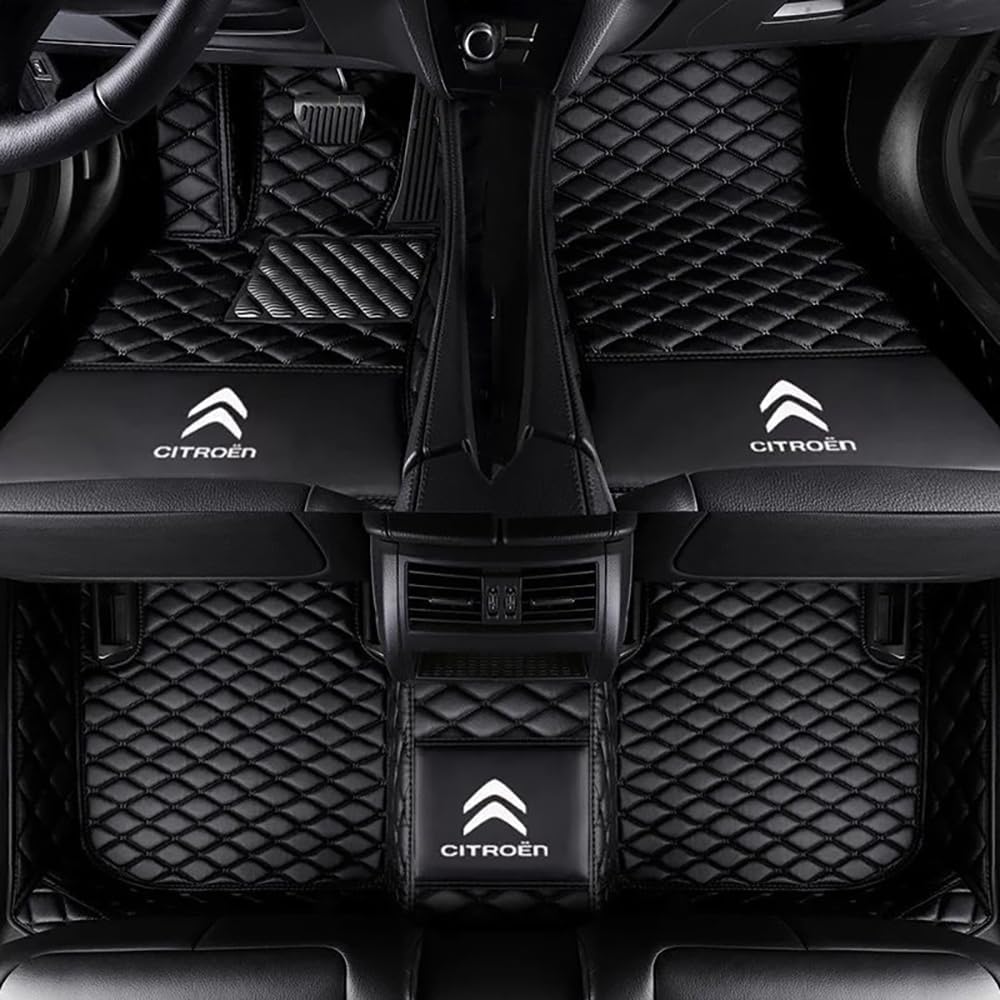 Auto Bodenmatte Fußmatten für Citroen C3 2012, Vollständig Umgebenes Leder Fußmatten Teppich Wasserfest Antirutsch Zubehör,normal-A Auto Bodenmatte Fußmatten für Citroen C3 2012, Vollständig Umgebenes Leder Fußmatten Teppich Wasserfest Antirutsch Zubehör,normal-A von FGXBD