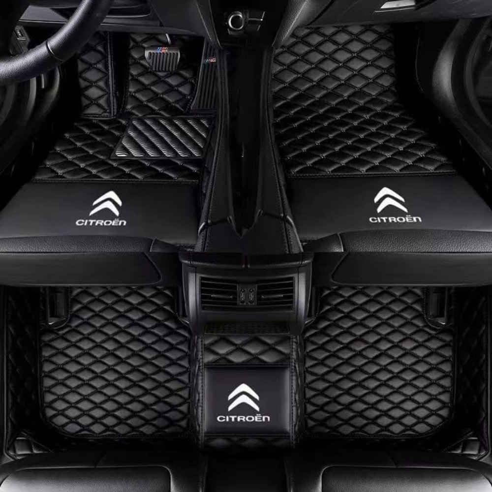 Auto Bodenmatte Fußmatten für Citroen C3 2021, Vollständig Umgebenes Leder Fußmatten Teppich Wasserfest Antirutsch Zubehör,normal-A Auto Bodenmatte Fußmatten für Citroen C3 2021, Vollständig Umgebenes Leder Fußmatten Teppich Wasserfest Antirutsch Zubehör,normal-A von FGXBD